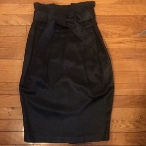 Rachel Roy High-Waisted Black Skirt
